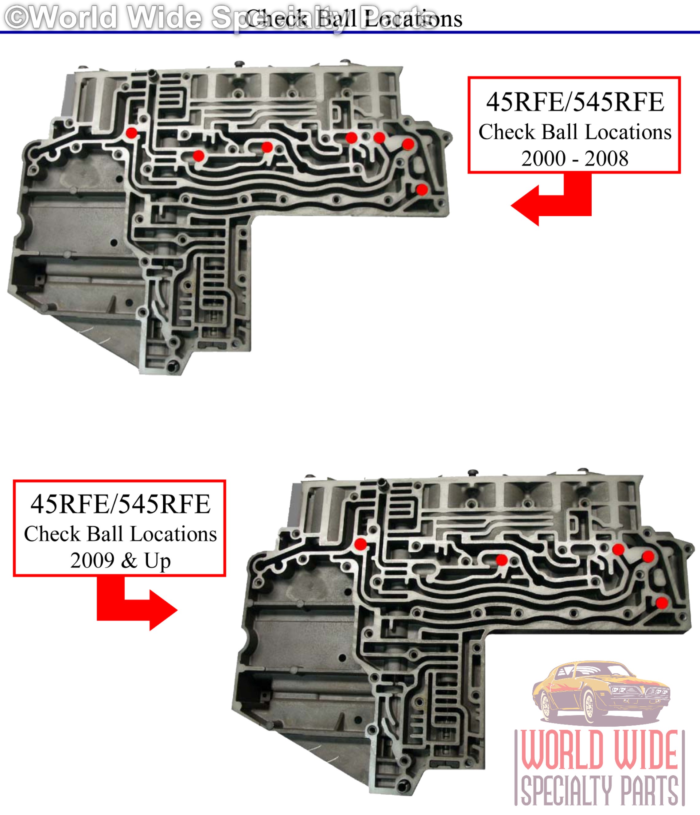Chrysler 45RFE, 545RFE Valve Body 2009-UP - World Wide Specialty Parts